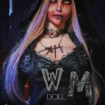 169cm 5ft6 TPE Grim Reaper D Cup Bust Golden Hair Sex Doll #420 Head