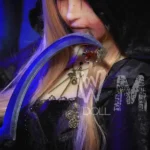 169cm 5ft6 TPE Grim Reaper D Cup Bust Golden Hair Sex Doll #420 Head