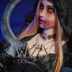 169cm 5ft6 TPE Grim Reaper D Cup Bust Golden Hair Sex Doll #420 Head