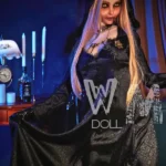 169cm 5ft6 TPE Grim Reaper D Cup Bust Golden Hair Sex Doll #420 Head