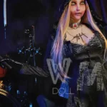 169cm 5ft6 TPE Grim Reaper D Cup Bust Golden Hair Sex Doll #420 Head