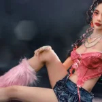 172cm 5ft6 TPE Small Bust Tiny Body Black Braids Sex Doll #56 Head