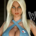 174cm 5ft7 TPE Plump Chest Wide Hips Blonde Hair Sex Doll #408 Head