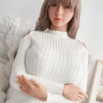 175cm 5ft7 TPE D Cup Chest Big Ass Brown Hair Sex Doll #56 Head