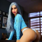 164cm 5ft38 TPE Curvy Urban Lace Up Style Realistic Sex Doll