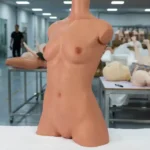 80cm 2ft6 Silicone A Cup Toned Figure Torso Sex Doll #ULW 661