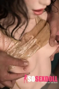 80cm 2ft6 Silicone AA Cup Black Hair Lean Torso Sex Doll #ULW 881 With Head Tasha