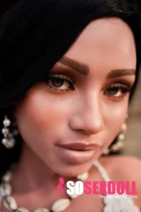 80cm 2ft6 Silicone Small Bust Lean Frame Black Torso Sex Doll #ULW 881 With Head