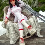 159cm 5ft3 TPE C Cup Shapely Body Black Hair Sex Doll #45 Head