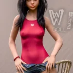 160cm 5ft2 TPE A Cup Bust Slender Figure Sex Doll #88 Head