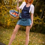 160cm 5ft3 TPE A Cup Slim Waist Auburn Hair Sex Doll #368 Head