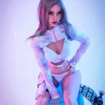 160cm 5ft3 TPE Petite Bust Silver Blonde Hair Sex Doll #420 Head