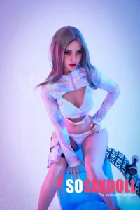 160cm 5ft3 TPE Petite Bust Silver Blonde Hair Sex Doll #420 Head