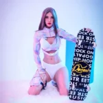 160cm 5ft3 TPE Petite Bust Silver Blonde Hair Sex Doll #420 Head