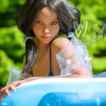 162cm 5ft3 TPE Busty Round Butt Black Hair Sex Doll #421 Head