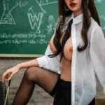 162cm 5ft3 TPE E Cup Thick Figure Black Hair Sex Doll #336 Head