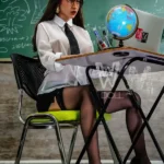 162cm 5ft3 TPE E Cup Thick Figure Black Hair Sex Doll #336 Head