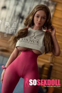 164cm 5ft4 TPE Big Chest Full Butt Brunette Hair Sex Doll #422 Head