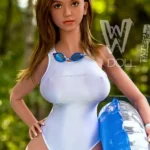 164cm 5ft4 TPE J Cup Chubby Butt Brunette Hair Sex Doll #319 Head