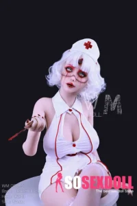 164cm 5ft4 TPE J Cup Curvaceous Silver Hair Sex Doll #233 Head