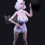 164cm 5ft4 TPE J Cup Curvaceous Silver Hair Sex Doll #233 Head