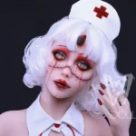 164cm 5ft4 TPE J Cup Curvaceous Silver Hair Sex Doll #233 Head