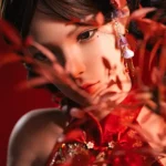 165cm 5ft4 Red Lingerie Realistic Sex Dolls Oriental Style Seductive Love Dolls C Cup