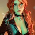 166cm 5ft5 TPE C Cup Slim Body Chestnut Hair Sex Doll #398 Head