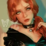 166cm 5ft5 TPE C Cup Slim Body Chestnut Hair Sex Doll #398 Head