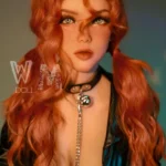 166cm 5ft5 TPE C Cup Slim Body Chestnut Hair Sex Doll #398 Head