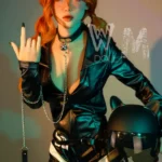 166cm 5ft5 TPE C Cup Slim Body Chestnut Hair Sex Doll #398 Head