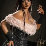 168cm 5ft5 Elegant Evening Dress Adult Dolls Lifelike Ebony Sexy Dolls