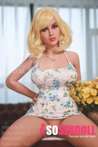 170cm 5ft5 TPE Chubby Bust Plump Hips Curly Hair Sex Doll #402 Head