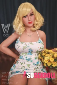 170cm 5ft5 TPE Chubby Bust Plump Hips Curly Hair Sex Doll #402 Head