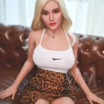 170cm 5ft5 TPE D Cup Curvy Hips Wavy Short Hair Sex Doll #408 Head
