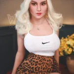 170cm 5ft5 TPE D Cup Curvy Hips Wavy Short Hair Sex Doll #408 Head