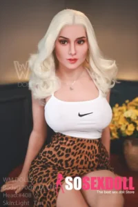 170cm 5ft5 TPE D Cup Curvy Hips Wavy Short Hair Sex Doll #408 Head
