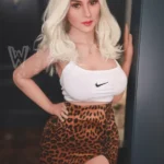 170cm 5ft5 TPE D Cup Curvy Hips Wavy Short Hair Sex Doll #408 Head
