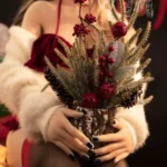 172cm 5ft6 TPE Santa Girl B Cup Blonde Hair Sex Doll #70 Head