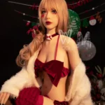 172cm 5ft6 TPE Santa Girl B Cup Blonde Hair Sex Doll #70 Head