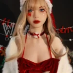 172cm 5ft6 TPE Santa Girl B Cup Blonde Hair Sex Doll #70 Head