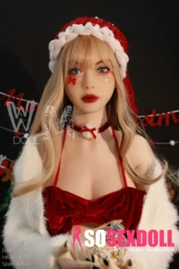 172cm 5ft6 TPE Santa Girl B Cup Blonde Hair Sex Doll #70 Head