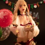 172cm 5ft6 TPE Santa Girl B Cup Blonde Hair Sex Doll #70 Head