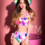 175cm 5ft7 TPE Island Style Small Bust Print Bikini Sex Doll #413 Head