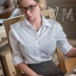 175cm 5ft7 TPE OL Outfit Busty Slim Figure Golden Hair Sex Doll #421 Head