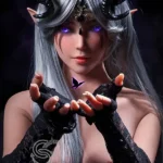 150cm 4ft9 Silver Hair Succubus Sex Dolls E Cup In Stock (EU Only)