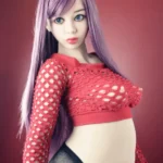 158cm 5ft2 TPE Pregnant Large Butt Purple Hair Sex Doll #160 Head