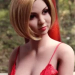 158cm 5ft2 TPE Pregnant Modest Chest Blonde Hair Sex Doll #93 A