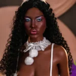 159cm 5ft2 B Cup Black Skin Full Body Sex Doll Romantic Style Sex Dolls4
