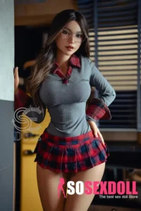 161cm 5ft3 Nerdy Glasses Beauty Sex Dolls C Cup In Stock (EU Only)